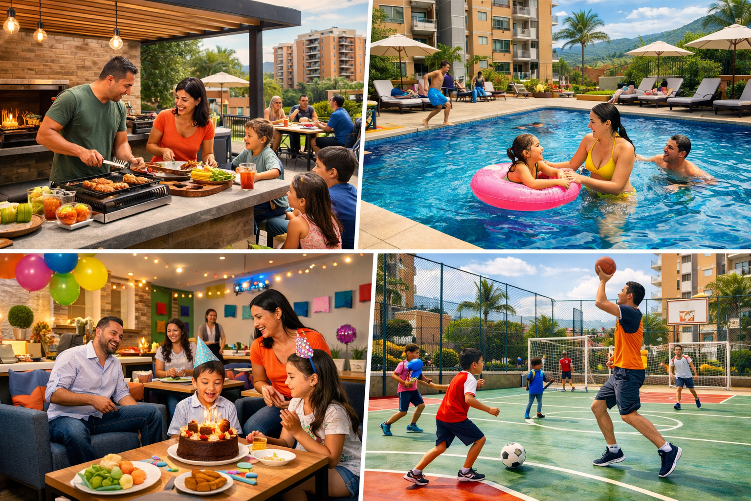 Reserva de zonas comunes en conjunto residencial